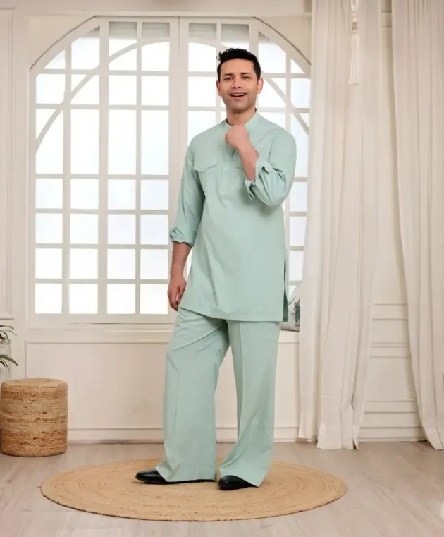 Aqua Co-Ord For Men