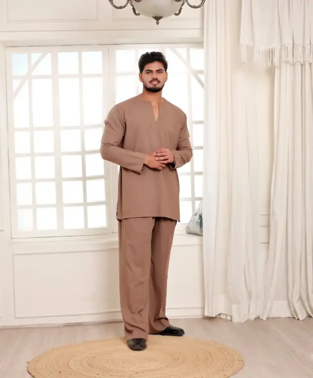 Desert Brown Co-Ord Set  For Men