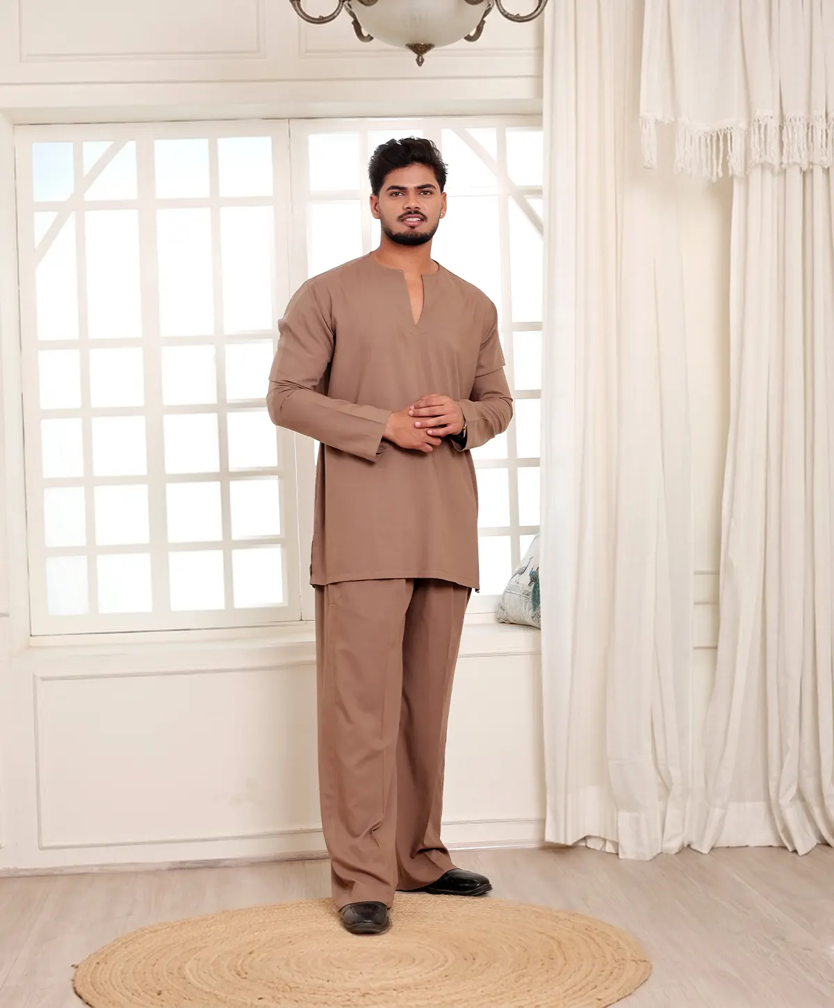 Desert Brown Co-Ord Set For Men