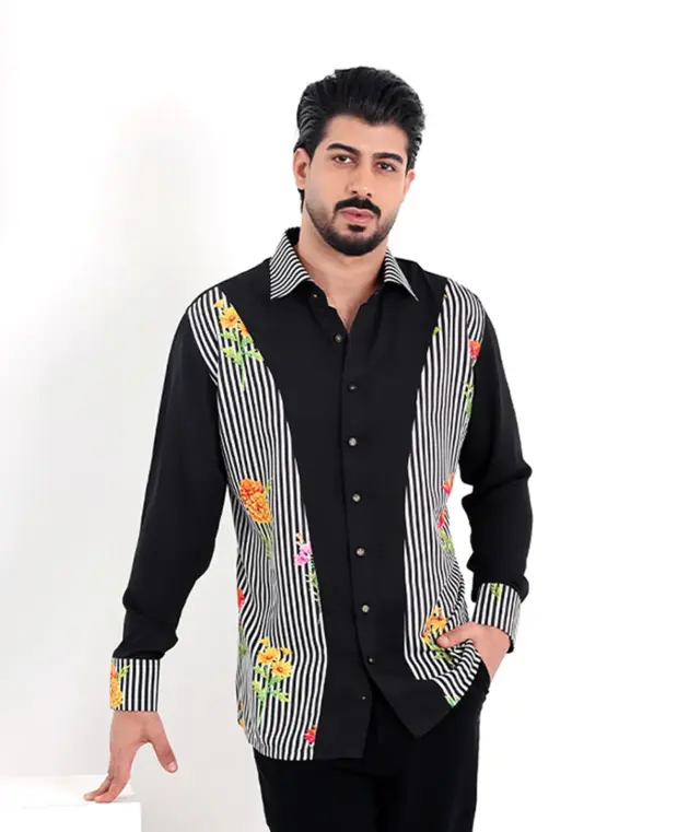 Floral Stips Shirt