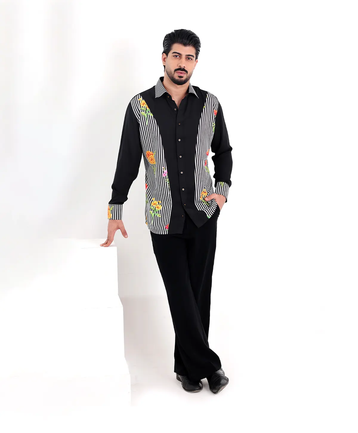 Floral Stips Shirt - Image 2
