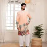 Sunset Tropical Kurta with Trouser