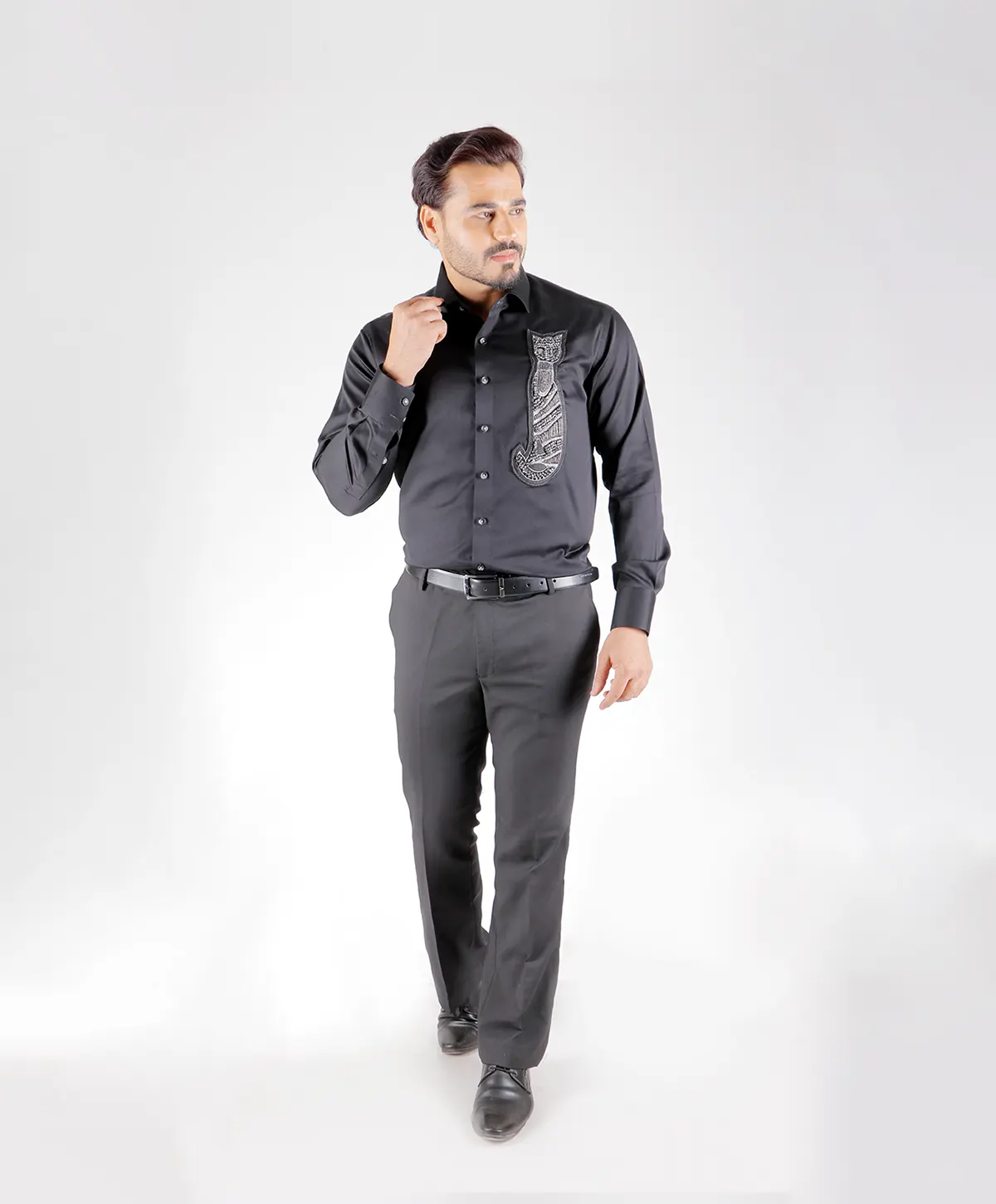 Black Noir Crest Shirt - Image 2