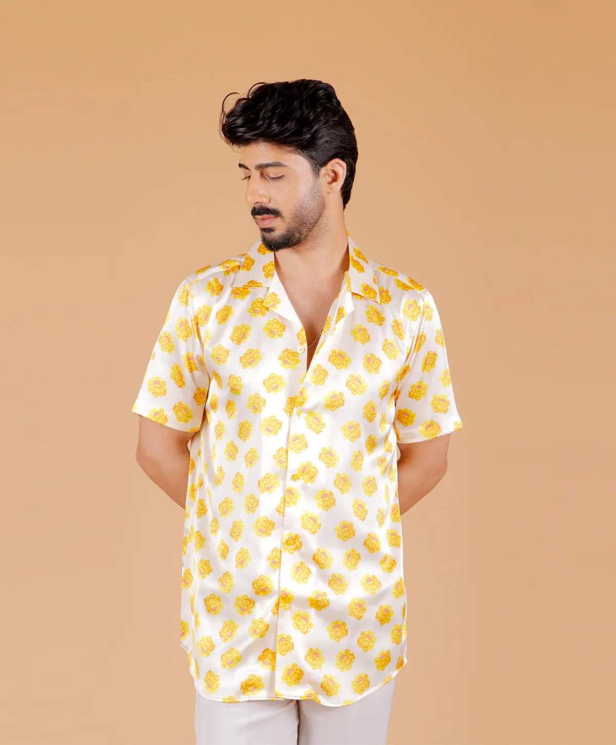 Golden Pop Cuban Shirt - Image 3
