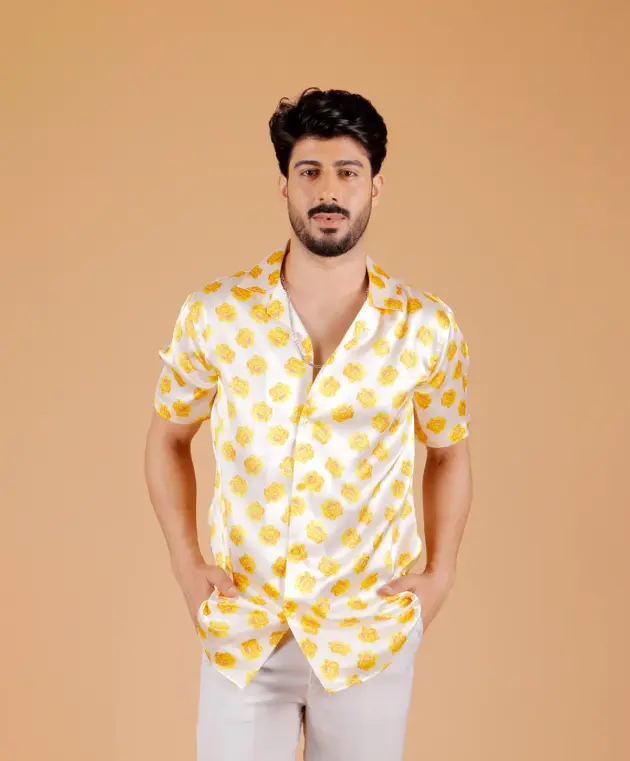 Golden Pop Cuban Shirt