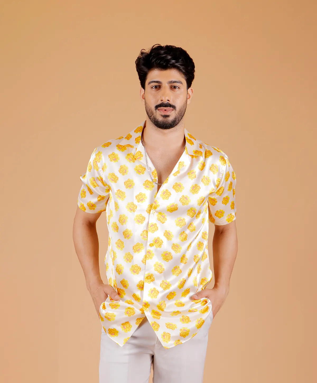 Golden Pop Cuban Shirt