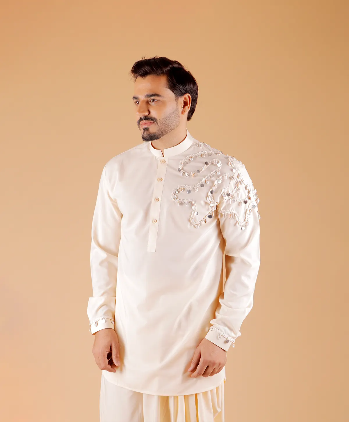 Ivory Sheesha Kurta Set - Image 4