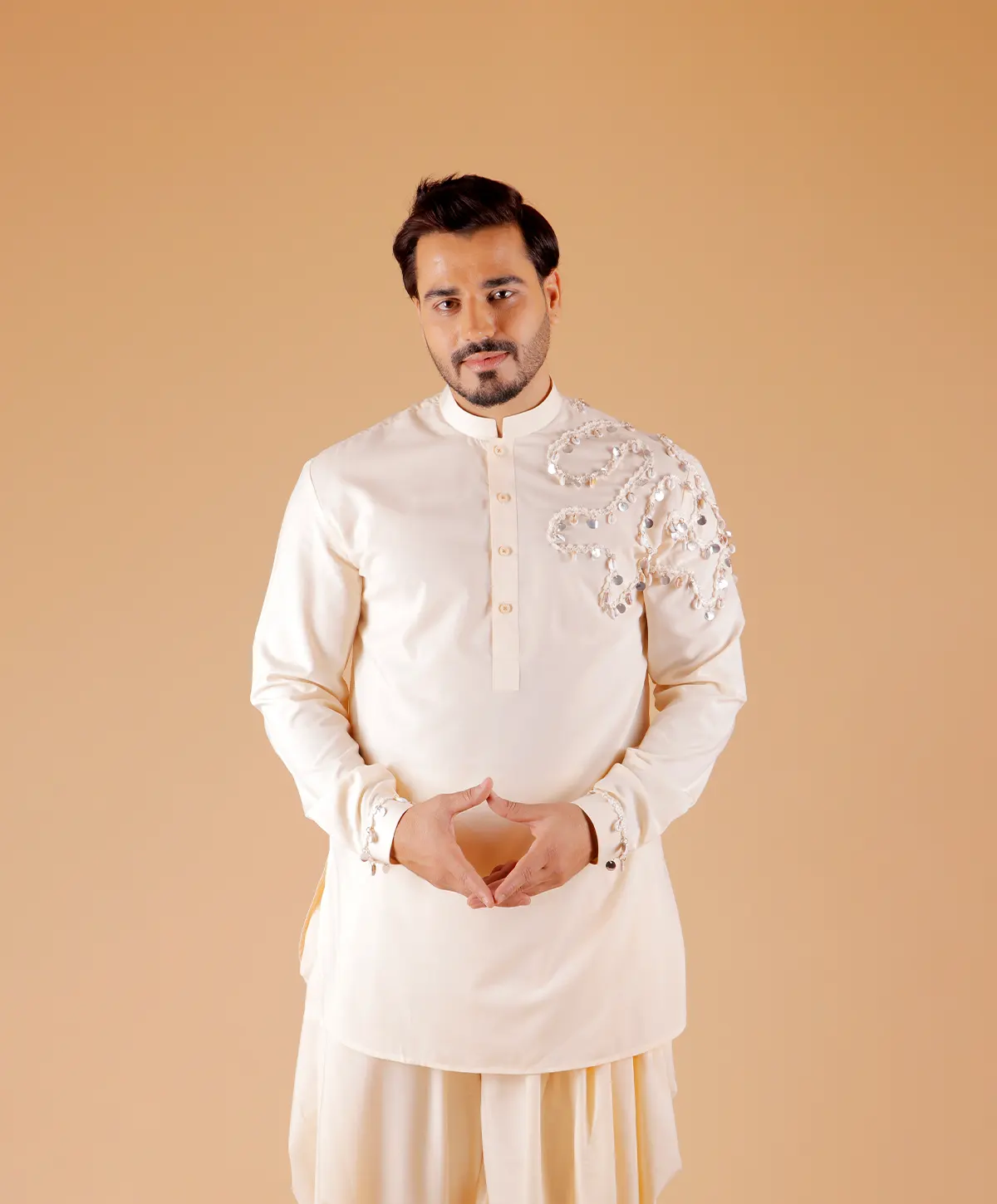 Ivory Sheesha Kurta Set - Image 5