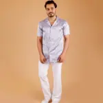 Lavender Bloom Cuban Shirt