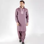 Mauve Mosaic Pathani Kurta