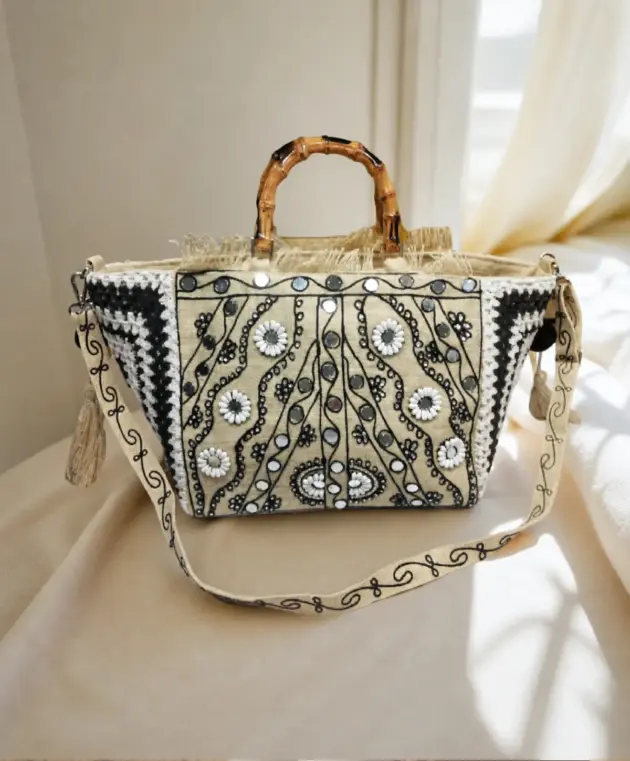 Mehfil Banjara Bag (Natural with Black)