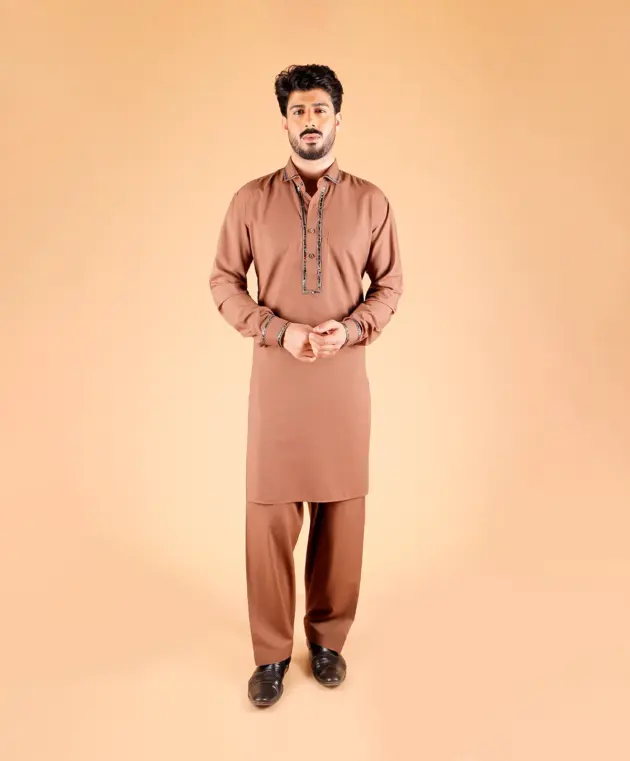 Mocha Grace Pathani  Kurta Set