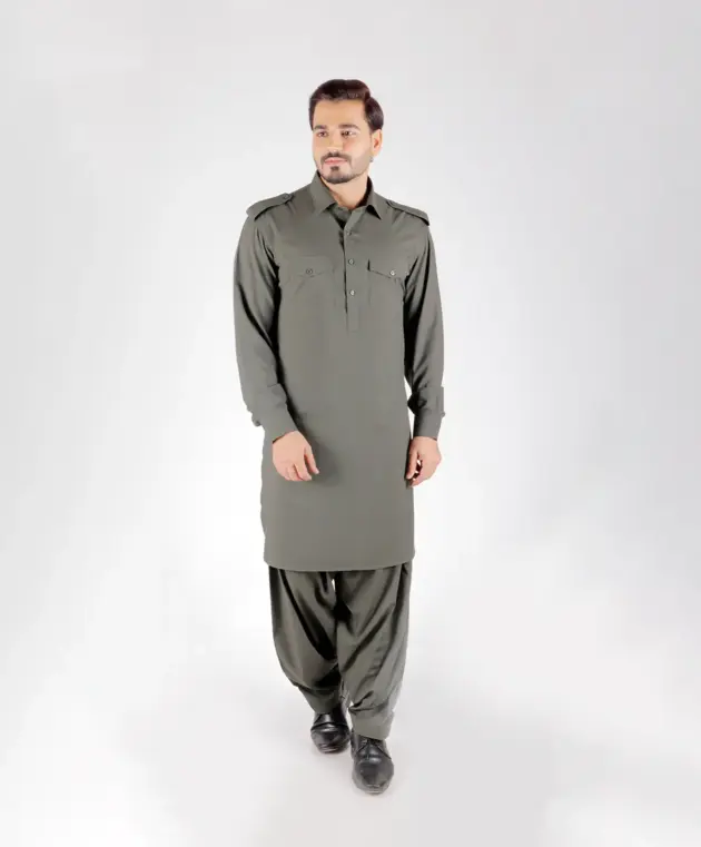 Olive Green Kurta Set