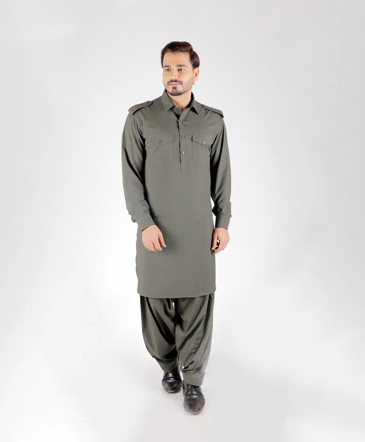 Olive Green Kurta Set