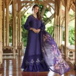 Purple (Lawn with shiffon Dupatta)