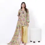 Lawn with Lawn Dupatta (Farshi Salwar Material)