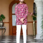 Bagh-e-Noor The Royal Garden Collection - Magenta color
