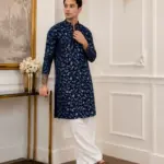 The Royal Vine Kurta with Wide - Leg Pants