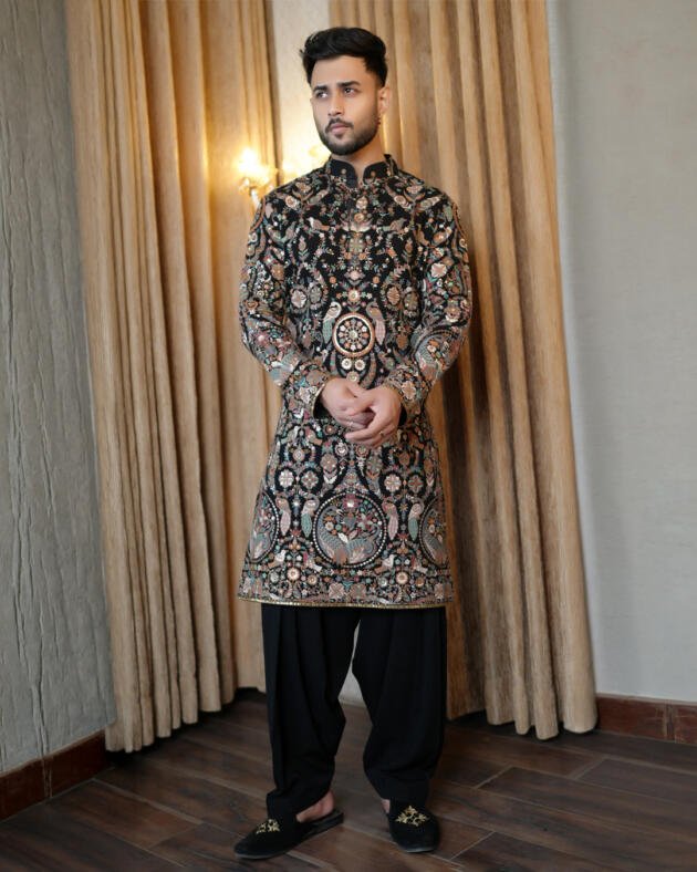 Midnight Heritage Kurta with Salwar