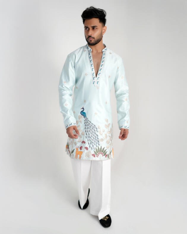 Heritage Nature Motif Kurta Set