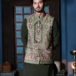 Mehfil-E-Gul Collection - Olive Green
