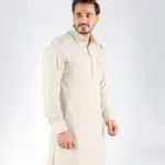 Classic Kurta Set - Top and Bottom - Off White