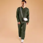 Ease Co-Ord Set - Olive Green