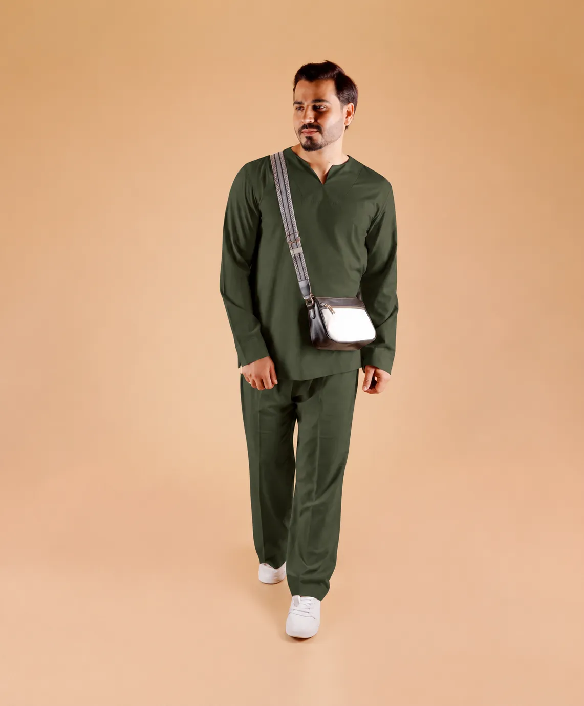 Ease Co-Ord Set - Olive Green