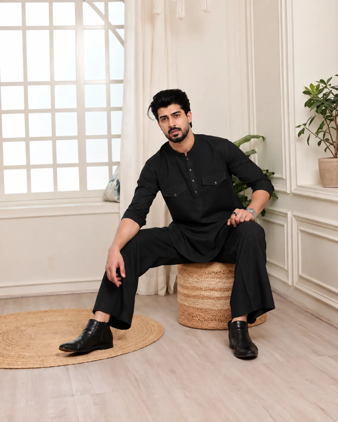 Elite Co-Ord Set - Black - Image 2
