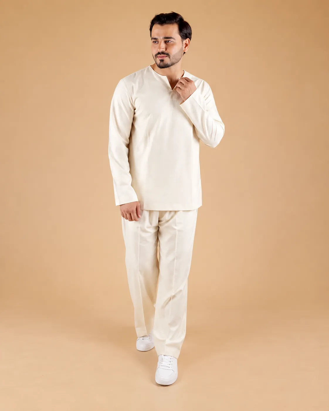 Ease Co-Ord Set - Pearl White - Image 3