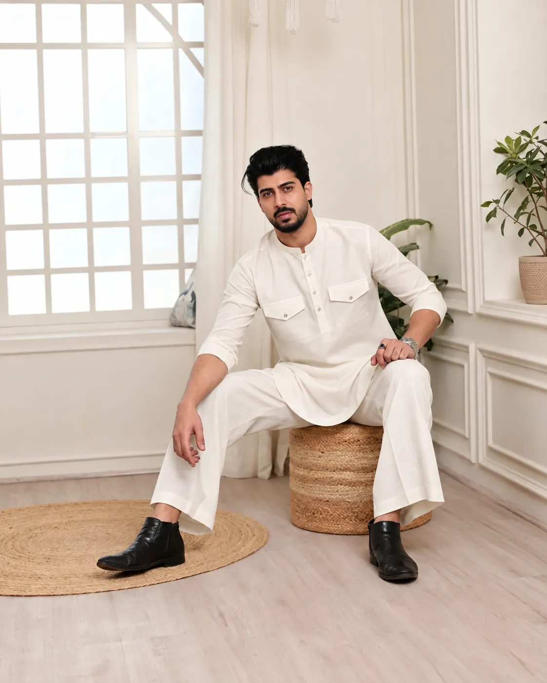 Elite Co-Ord Set - Off White - Image 2