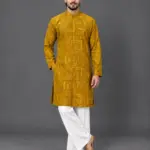 Nayanoir Amber Matrix Kurta Set - Top and Bottom
