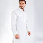 Classic Kurta Set - Top and Bottom - Pearl White