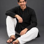 Nayanoir Geometry Kurta Set - Top and Bottom
