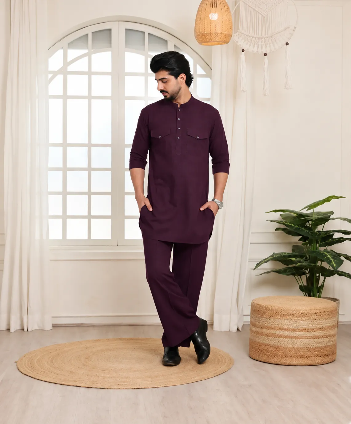 Elite Co-Ord Set - Wine - Image 3