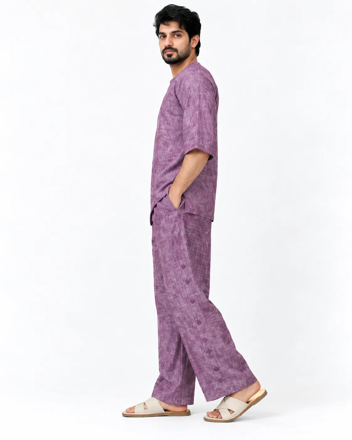 Veloura Co-ord Set - purple - Image 2