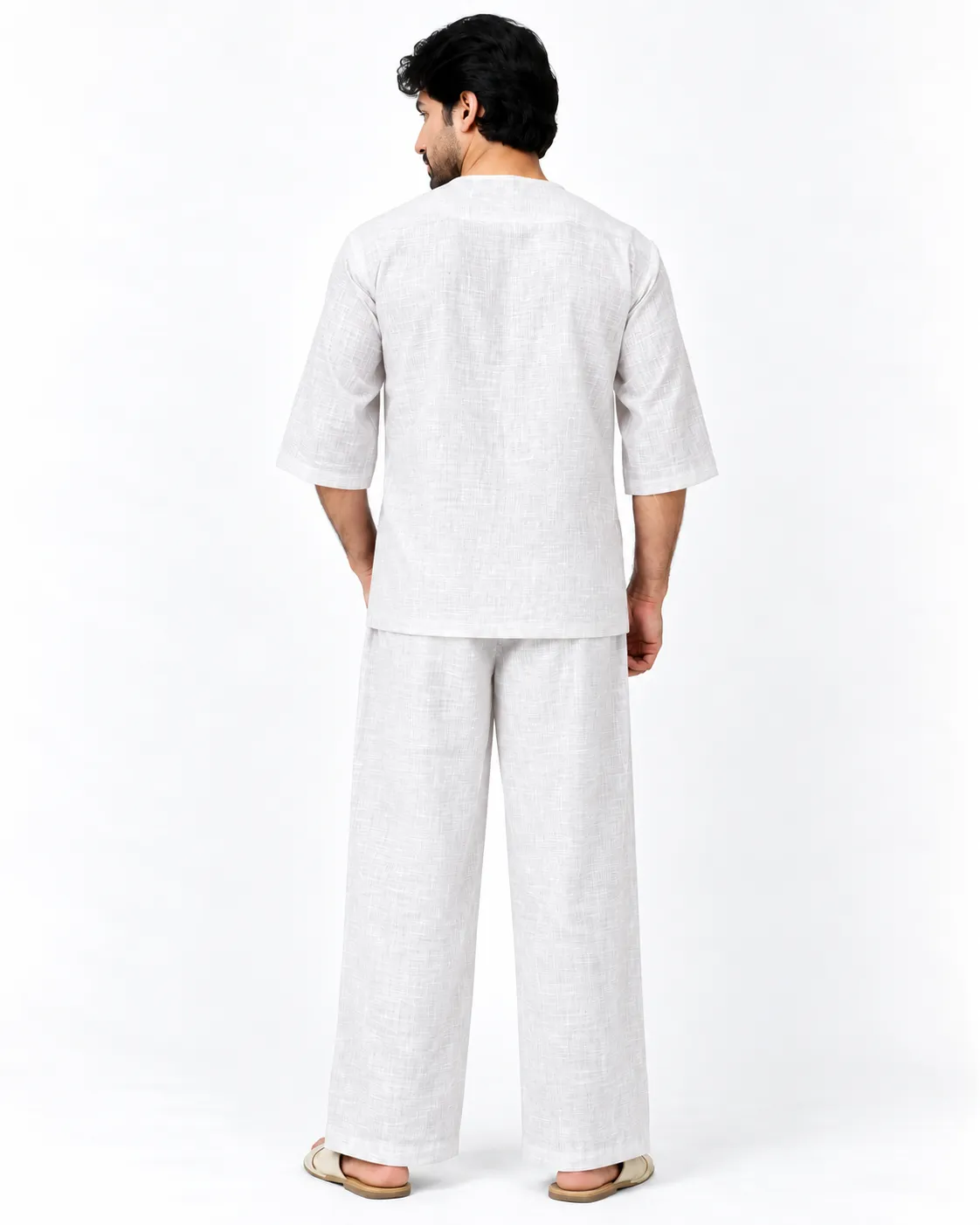 Veloura Co-ord Set - Pearl White - Image 2