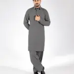 Royale Kurta Set - Top and Bottom - Grey