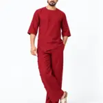 Veloura Co-ord Set - Mahroon