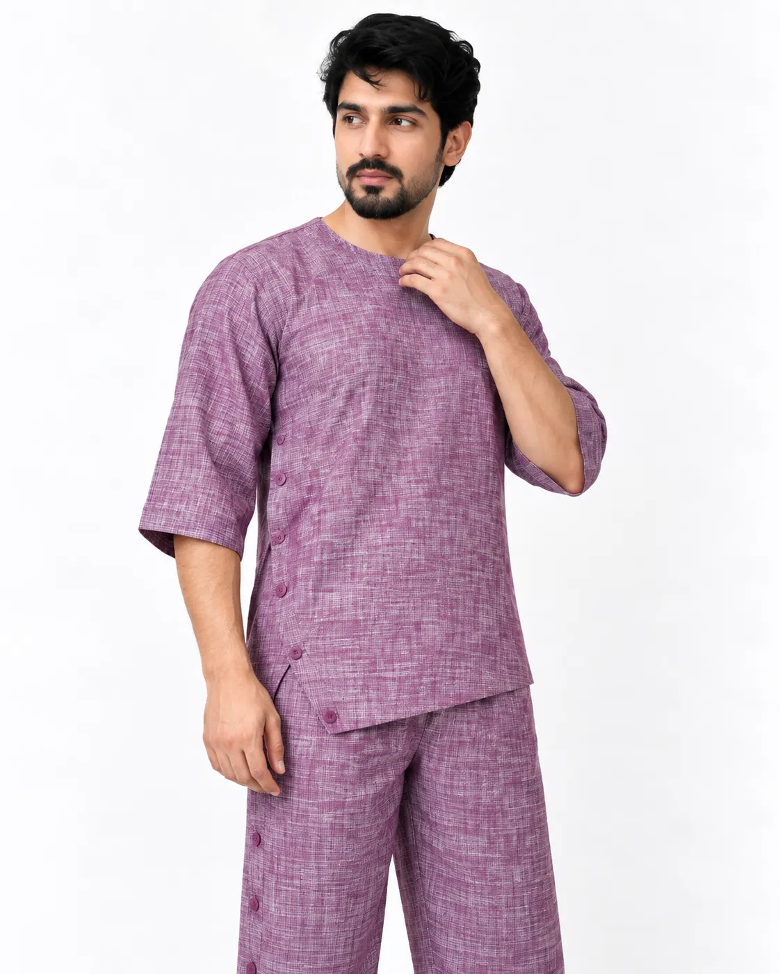 Veloura Co-ord Set - purple - Image 3