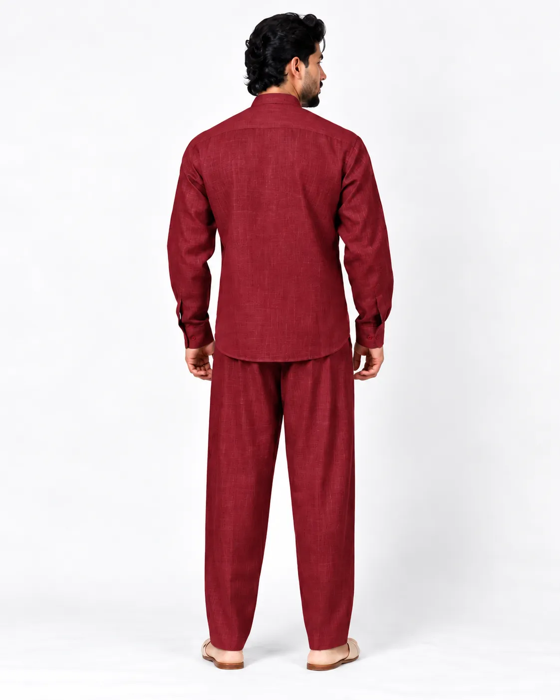 Lagoon Co-ord Set - Mahroon - Image 2