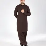 Royale Kurta Set - Top and Bottom - Chocolate