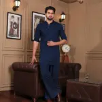 Smart Co-Ord Set - Navy Blue