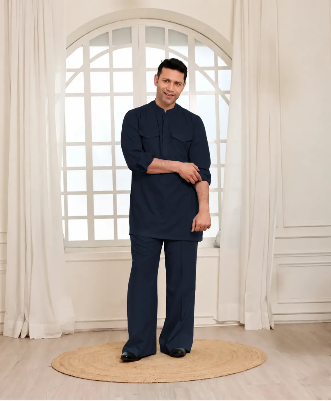 Essential Co-Ord Set - Navy Blue - Image 2