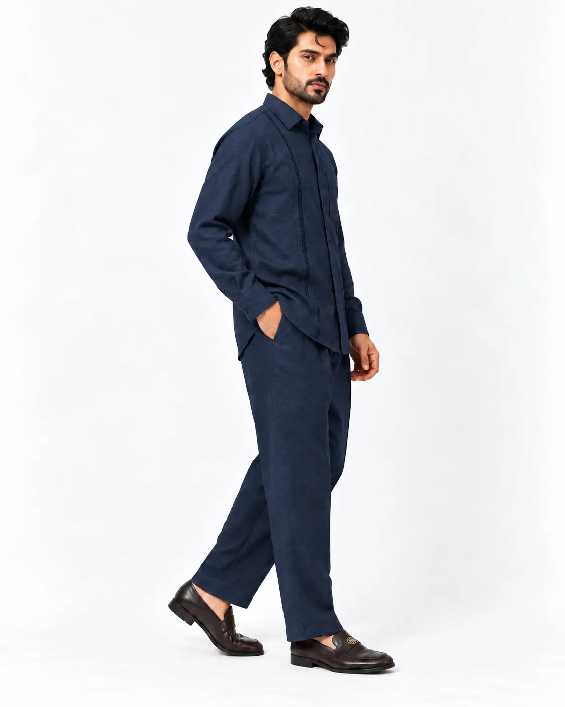 Muse Co-ord Set - Navy Blue - Image 3