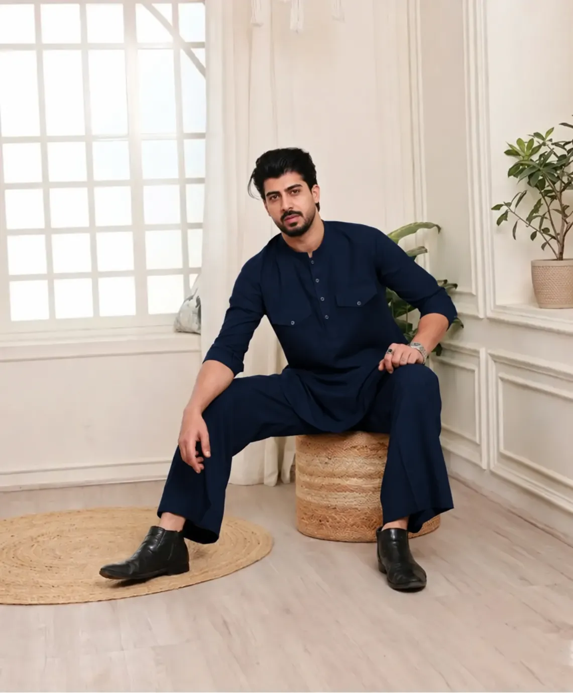 Elite Co-Ord Set - Navy Blue - Image 2