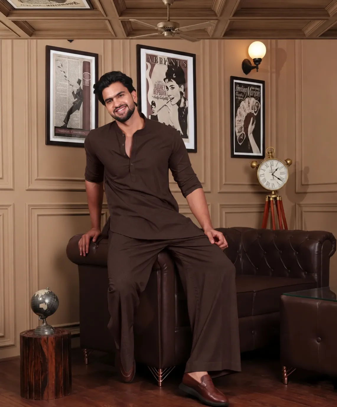 Smart Co-Ord Set - Chocolate - Image 2