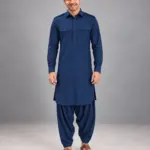 Pathani Kurta Salwar Set - Navy Blue