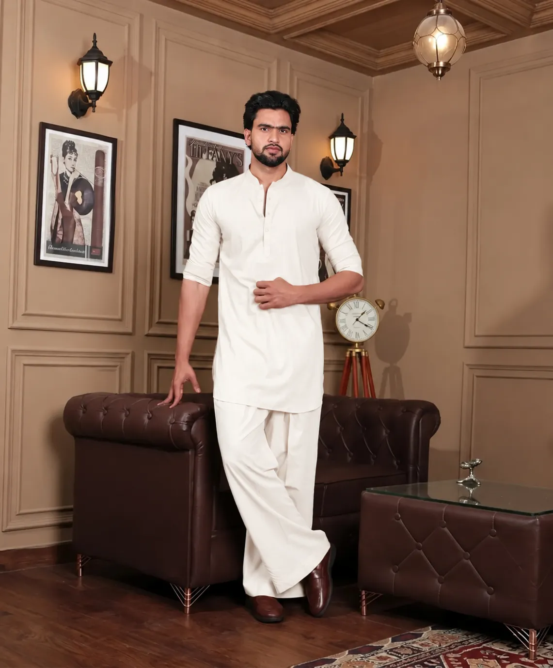 Smart Co-Ord Set -Off White