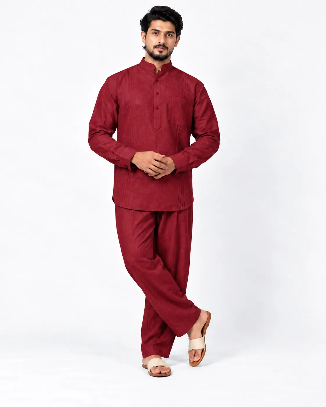 Lagoon Co-ord Set - Mahroon